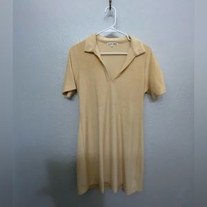 Reformation yellow mini dress